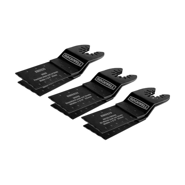 Rockwell Rockwell Sonicrafter 1.375 in. L Metal E-Cut Saw Blade Set 6 pk RW8981K - main
